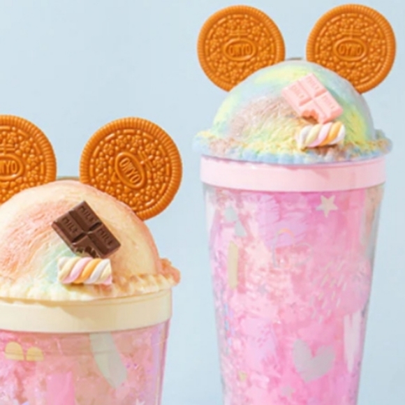 Tumbler Cookie Ears Cold Cup w/ Lid and Straw Double Wall Magic Cold Cup Gift - Picture 6 of 14